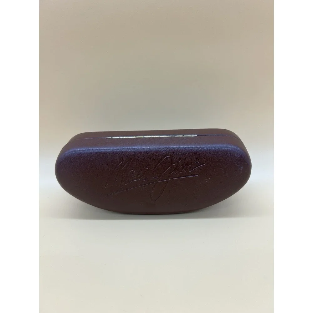 Maui Jim Sunglasses Case Brown Hard Shell Clamshell Protective